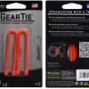 Nite Ize Gear Tie 6-Bright Orange 2-pack| Reppujen Ja Laukkujen Tarvikkeet