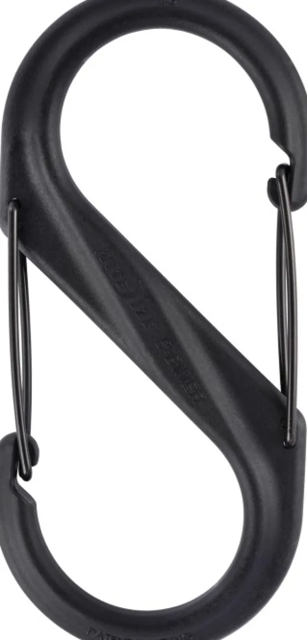 Nite Ize S-Biner Plastic Size #8 Black| Reppujen Ja Laukkujen Tarvikkeet
