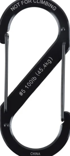Nite Ize S-Biner Size #5 Black| Reppujen Ja Laukkujen Tarvikkeet