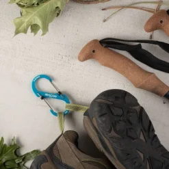 Nite Ize Reppujen Ja Laukkujen Tarvikkeet^S-Biner SlideLock Aluminum karabiinihaka, koko 4, sininen