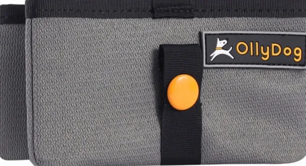 OllyDog Crumple Travel Bowl taitettava matkakulho, harmaa| Koiranomistajan Tarvikkeet