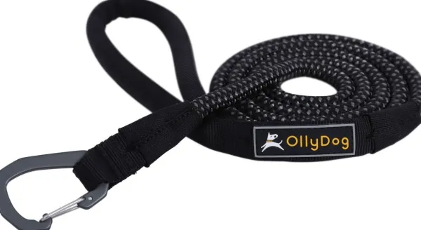 OllyDog Mountain Leash talutin, musta| Taluttimet