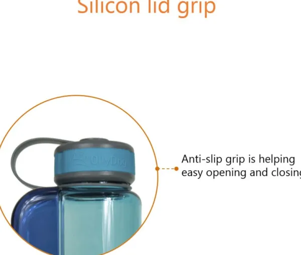 OllyDog Kuljetushäkit Ja Matkustustarvikkeet^OllyBottle koirien matkajuomapullo, harmaa,1L