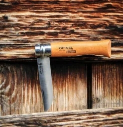 Opinel Blister N08 Beech Carbon| Taittoveitset