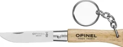 Opinel Taittoveitset^Classic Keyring No4 Stainless Steel Beechwood taittoveitsi avaimenperällä, 5 cm