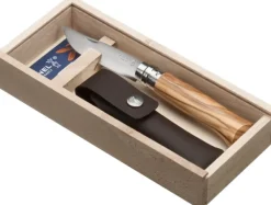 Opinel Kotelot Ja Tarvikkeet^Luxury Olive No8 8,5 cm taskuveitsi + kotelo lahjapakkauksessa