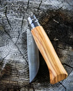 Opinel Kotelot Ja Tarvikkeet^Luxury Olive No8 8,5 cm taskuveitsi + kotelo lahjapakkauksessa