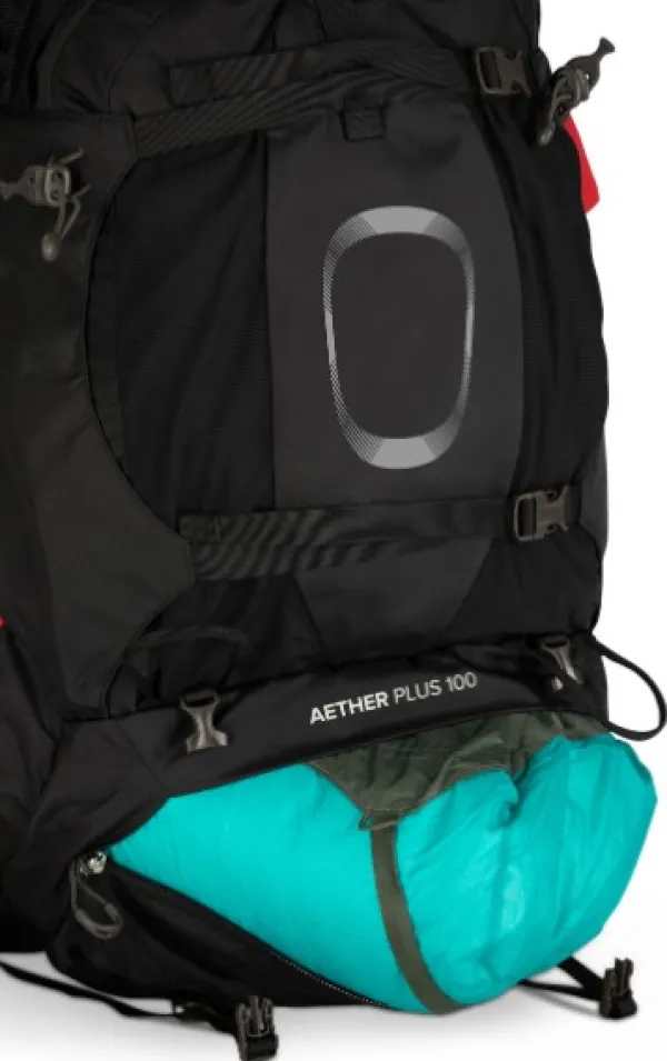 Osprey Reput Ja Rinkat^Aether Plus 100 rinkka, musta