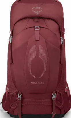 Osprey Aura AG 50 naisten rinkka, Berry Sorbet Red| Reput Ja Rinkat