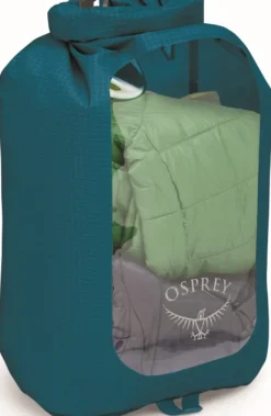 Osprey Dry Sack window kuivapussi, 12 L, petrooli| Kuiva- Ja Pakkauspussit