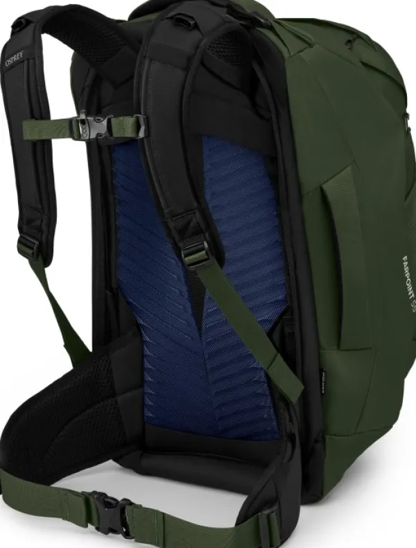Osprey Matkalaukut^Farpoint 55 matkailurinkka, vihreä