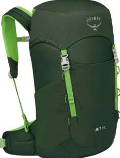 Osprey Reput Ja Rinkat^Kids Jet 18 Green Canopy/Limeline Green