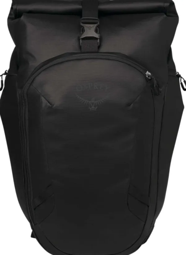 Osprey Reput Ja Rinkat^Transporter Roll Top Pack Raven Black/Black