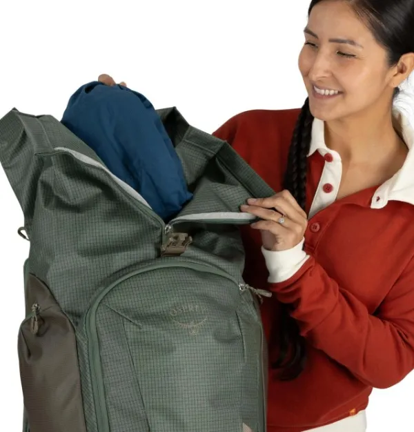 Osprey Reput Ja Rinkat^Transporter Roll Top Pack Raven Black/Black