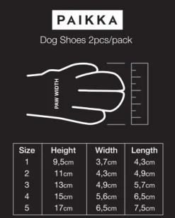 PAIKKA Dog Shoes koiran tossut, 2 kpl, koot 1-2| Koiran Tossut