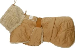 PAIKKA Quilted Sherpa Jacket koiran takki, Camel| Talvitakit