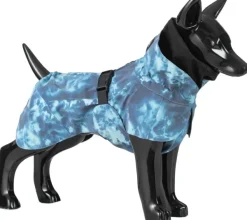 PAIKKA Visibility Raincoat koiran sadetakki, 55 - 60 cm, sininen| Sadetakit