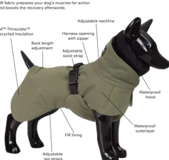 PAIKKA Visibility Winter Jacket talvitakki infrapunakangasvuorilla, 35-50 cm, tummanharmaa| Talvitakit