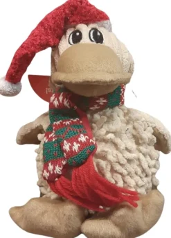 Party Pets Christmas Naturals Duck ankkalelu, 20 cm| Pehmeät Lelut