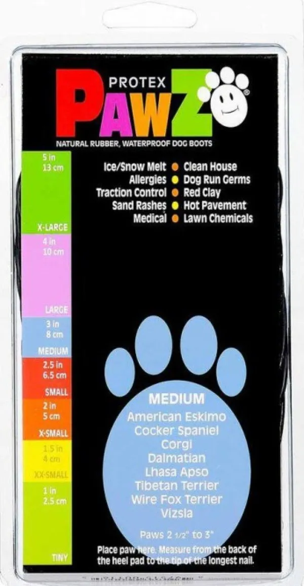 Pawz Dog Boots Black M| Koiran Tossut