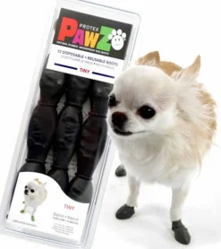 Pawz Dog Boots Black Tiny| Koiran Tossut