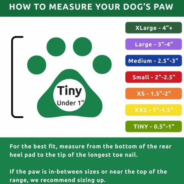Pawz Koiran Tossut^Dog Boots Color Apple Green Tiny