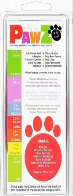 Pawz Koiran Tossut^Dog Boots Color Red S