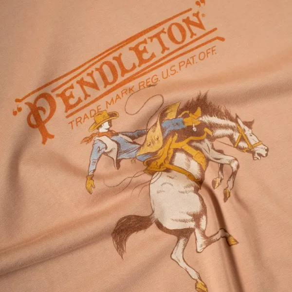 Pendleton M's Rodeo T-Shirt Khaki| T-paidat Ja Pikeepaidat