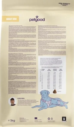 Petgood Koiran Kuivaruoka^Insektsfoder med Ris Vuxen koiranruoka, 3 kg