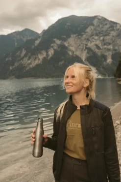 Pinewood Naisten metsästysvaatteet/Naisten Metsästyspaidat^Abisko Power Fleece naisten fleecetakki, tummanvihreä