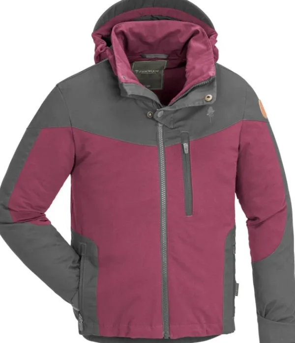 Pinewood Lasten Takit^Finnveden Hybrid Jacket Kids Plum/D.Anthracite