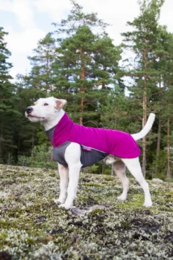 Pomppa Jumppa koiran fleecetakki, 52 - 56 cm, punavioletti| Fleecetakit
