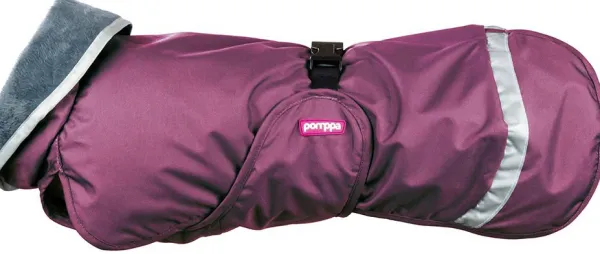Pomppa Sadetakit^Kevyt koiran välikausitakki, 60 - 65 cm, punavioletti