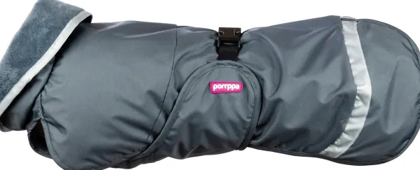 Pomppa Kevyt koirantakki, 52-56 cm, Graphite| Sadetakit