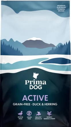 PrimaDog Koiran Kuivaruoka^Active Ankka-Silli viljaton 10 kg