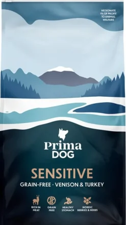 PrimaDog Grain Free Venison & Turkey 10 kg| Viljaton Koiranruoka