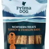 PrimaDog Makupalat^Northern Treats Kalkon-Viltkött Bar makupala, 150g