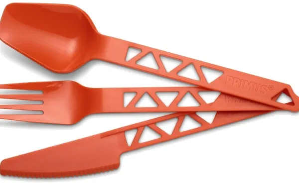 Primus Lightweight TrailCutlery -ruokailuvälineet, oranssi| Astiat Ja Ruokailuvälineet