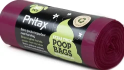 Pritax Pluto Poop Bags 50 pcs Burgundy| Koirankakkapussit