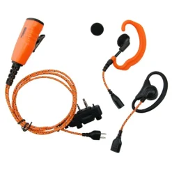 ProEquip PRO-U610LS/LA 3-in-1 headset, oranssi| Radiopuhelinten tarvikkeet/Icom-radiopuhelinten Tarvikkeet