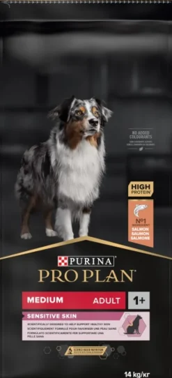 Purina PRO PLAN Medium Adult Sensitive Skin 14 kg| Koiran Kuivaruoka