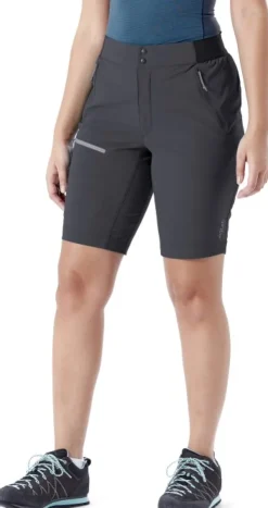 Rab Ascendor Light Shorts naisten shortsit, harmaa| Shortsit