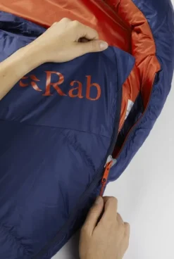 Rab Makuupussit/Kolmen Vuodenajan Makuupussit^Ascent 700 untuvamakuupussi, naisten malli, -9°C Nightfall Blue