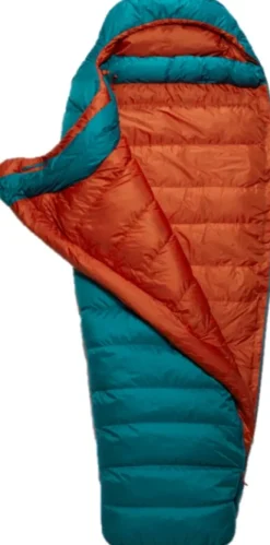 Rab Makuupussit/Kevät- Ja Kesämakuupussit^Ascent 500 untuvamakuupussi, naisten malli, -5°C Marina Blue