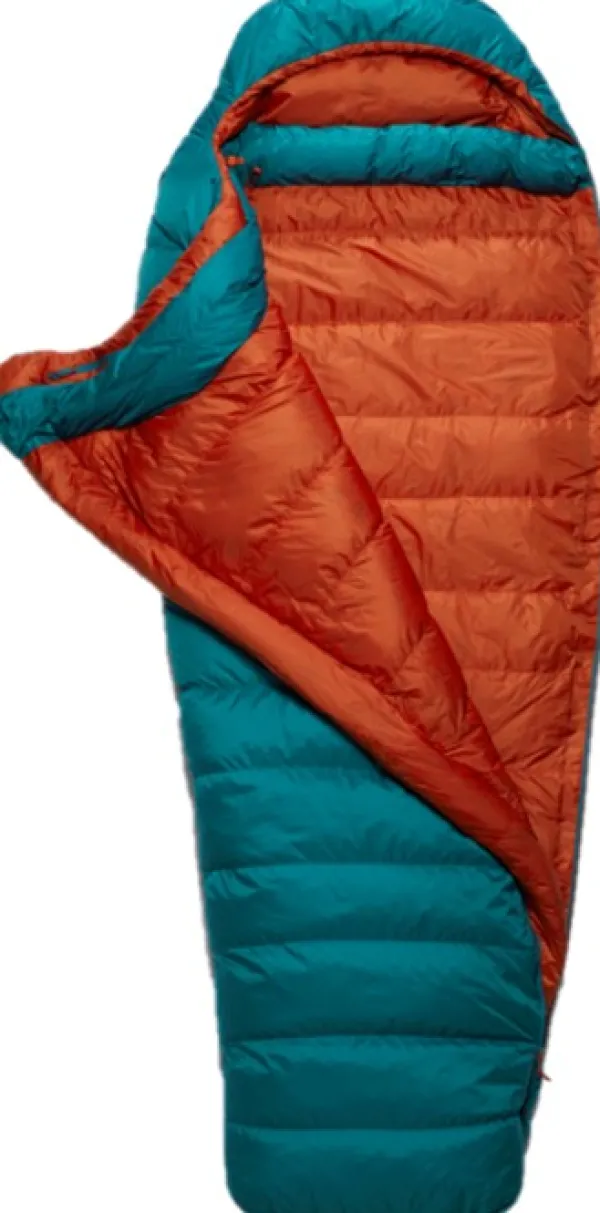 Rab Makuupussit/Kevät- Ja Kesämakuupussit^Ascent 500 untuvamakuupussi, naisten malli, -5°C Marina Blue