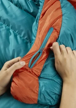 Rab Makuupussit/Kevät- Ja Kesämakuupussit^Ascent 500 untuvamakuupussi, naisten malli, -5°C Marina Blue