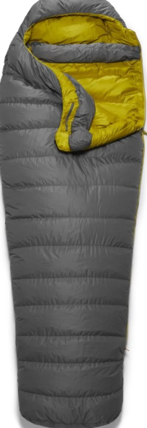 Rab Ascent Pro 400 untuvamakuupussi, pitkä malli, Granite| Makuupussit/Kolmen Vuodenajan Makuupussit