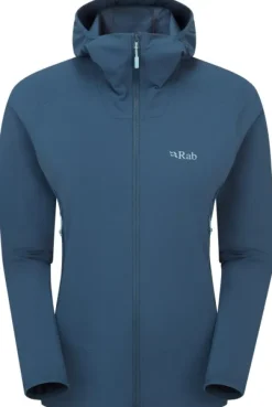 Rab Borealis Hoody Womens Tempest Blue| Softshelltakit Ja Tuulenpitävät Takit
