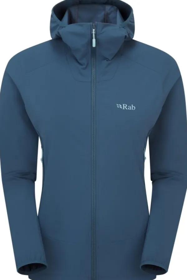 Rab Borealis Hoody Womens Tempest Blue| Softshelltakit Ja Tuulenpitävät Takit
