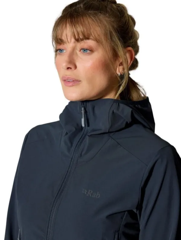 Rab Borealis Hoody Womens Tempest Blue| Softshelltakit Ja Tuulenpitävät Takit